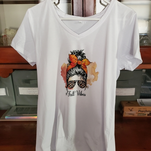 Hand Sublimated Tee- Fall Vibes - Picture 1 of 2